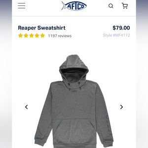 Men’s Aftco Reaper Sweatshirt with Built in Mouth Cover
